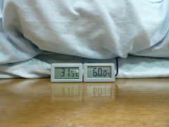 布団乾燥機 温度測定 最高温度